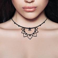 Collier nympha noir