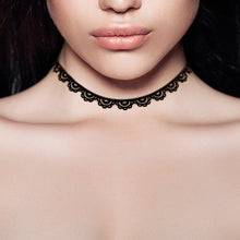 Collier dentelle noir