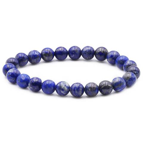 BRACELET BOULE 08MM LAPIS LAZULI