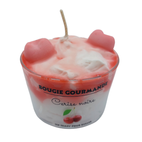 Bougie gourmande cerise noire