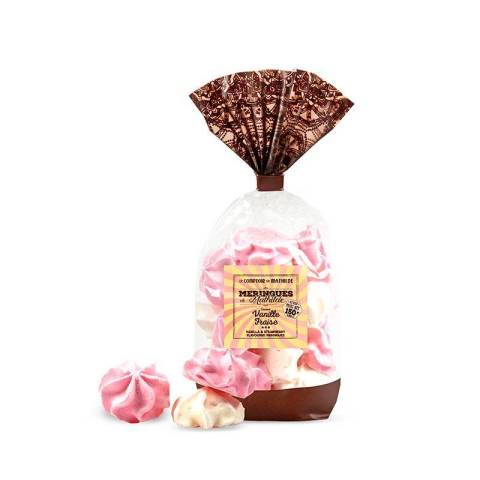 Meringues Saveurs Vanille Et Fraise 150G