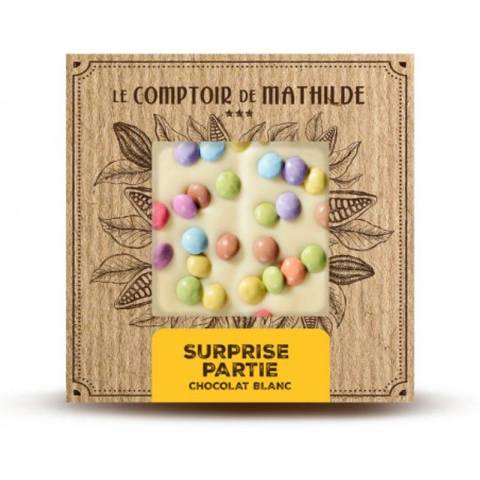 Tablette Chocolat Blanc Suprise Partie 80G