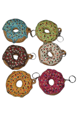 Porte cl donuts Au crochet