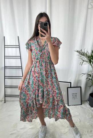 Robe  imprim fleurs